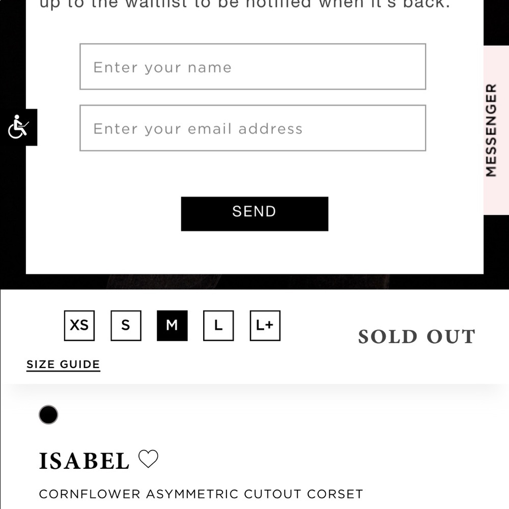 House Of Cb Isabel Cornflower Asymmetric Cutout Corset Gem